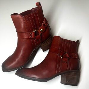 Sam Edelman Women's Dalma Red Ankle Boots Shoes Size - 7.5 M